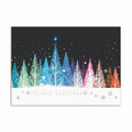 Sparkling Forest Greeting Card - Silver Lined White Fastick  Envelope